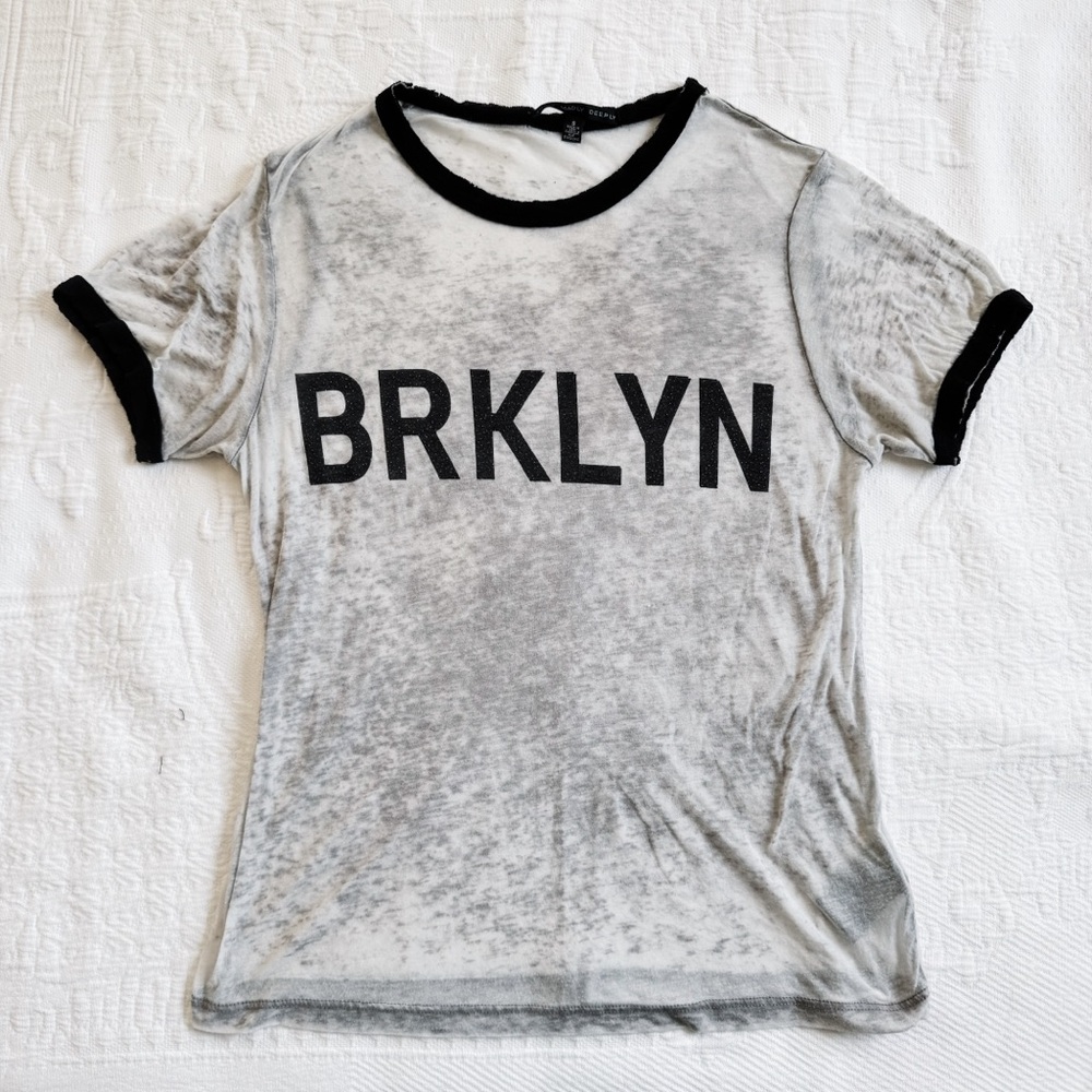 Truly Madly Deeply BRKLYN Sheer Graphic Tee